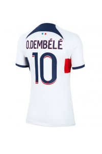 Fotbalové Dres Paris Saint-Germain Ousmane Dembele #10 Dámské Venkovní Oblečení 2023-24 Krátký Rukáv